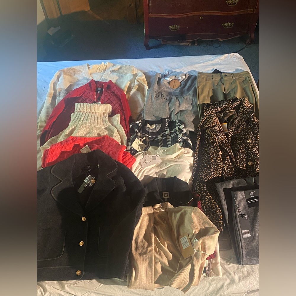 Reseller Inventory Box size S and XS. All items brand new with tags. 13 items